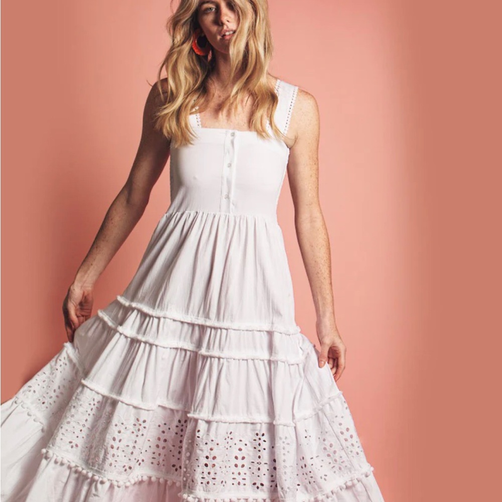 Regan Smocked MIDI dress by The Shirt
